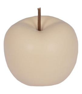 Beżowe jabłko dekoracja ceramiczna